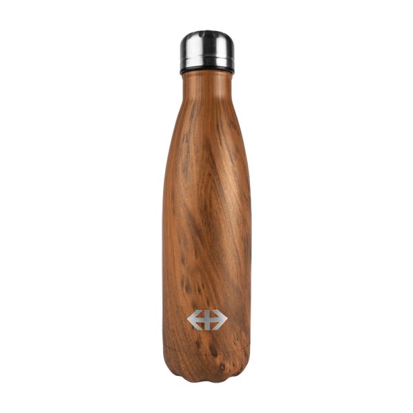 Insulating bottle stainless steel 5 dl "wood look"