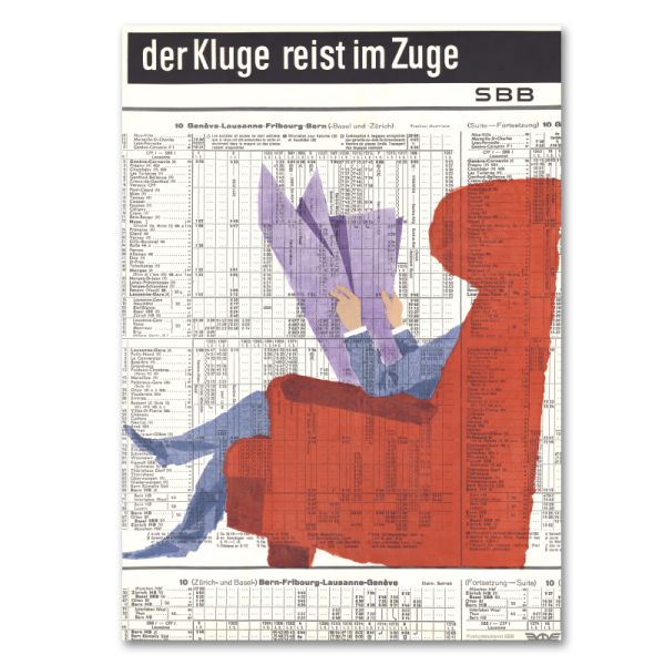 Poster "Der Kluge reist im Zuge"