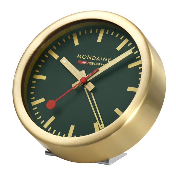 Mondaine SBB Desk Clock with alarm function 12.5 cm