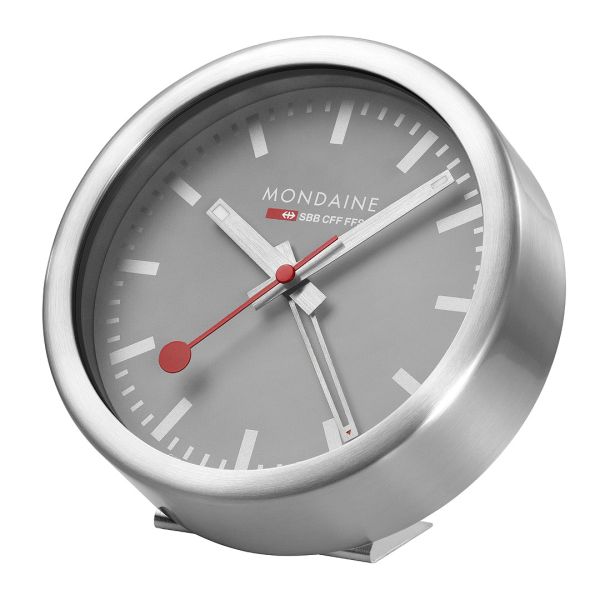 Mondaine CFF horloge de bureau avec fonction réveil 12.5 cm
