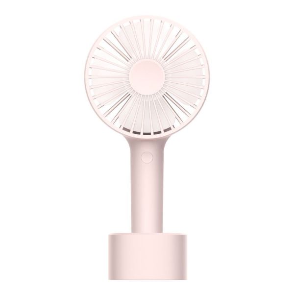 Aiolos Ventilator PANTOU F3 10cm rosa, Akku, USB-C