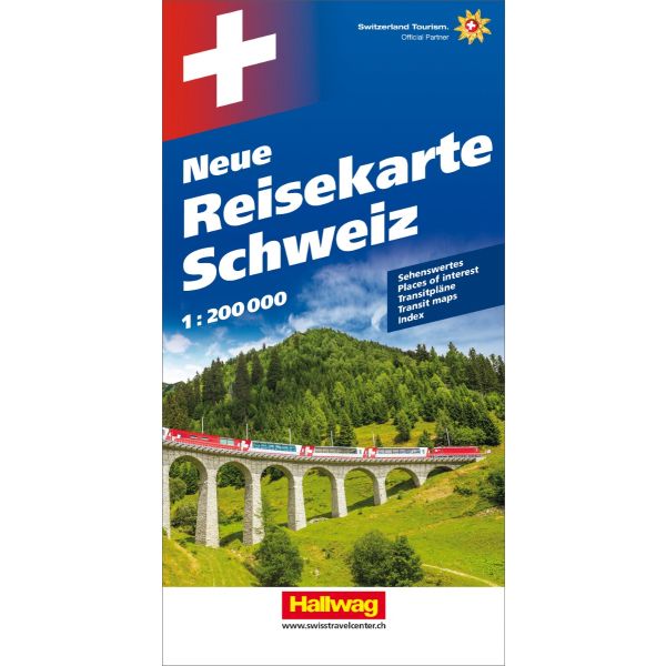 Hallwag Neue Reisekarte 382830968 Schweiz 1:200'000