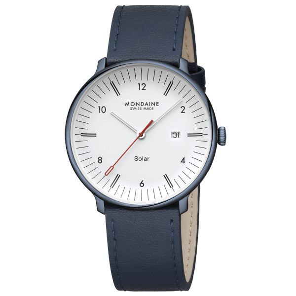 Mondaine Doppio wristwatch solar 41 mm