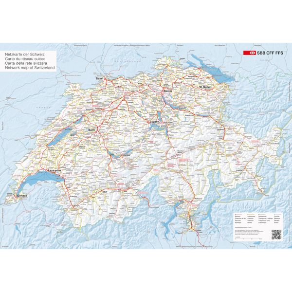 Netzkarte der Schweiz