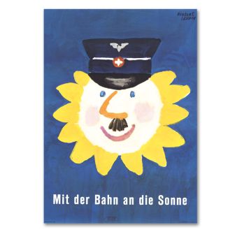 Poster "Mit der Bahn an die Sonne"