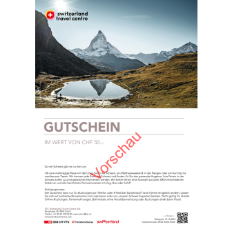Switzerland Travel Centre Gutschein