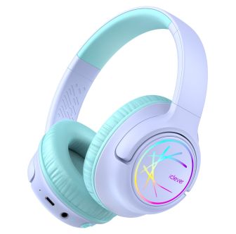 iClever casque pour enfants lila