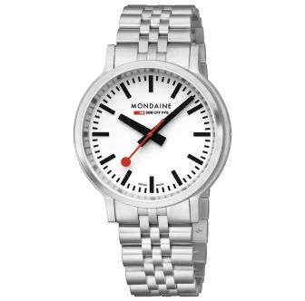 Limited Edition: Mondaine FFS orologio da polso stop2go 41 mm