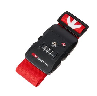 Suitcase strap with TSA combination lock