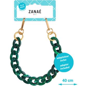 Zanaé mobile phone wristband Jade 17468 Mineral Spring green