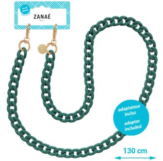 Zanaé mobile phone chain Stone 17674 Fall & Mate stone grey