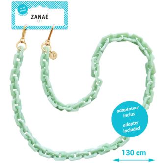 Zanaé mobile phone chain Matcha 18323 Cosy Capuccino green