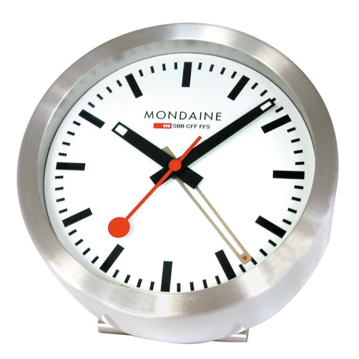 MONDAINE A997.MCAL.16SBB Mini Desk Clock Swiss Railway Diameter 12.5cm 