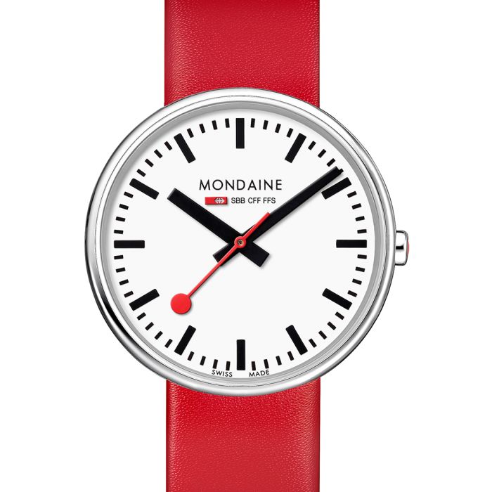 Mondaine FFS orologio da polso Giant 35 mm BackLight nero