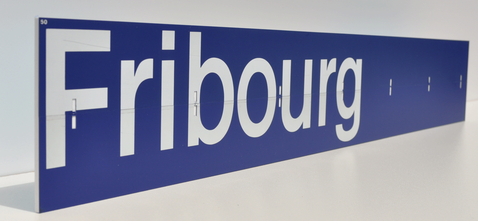 Indicatore a palette originale delle FFS  Fribourg