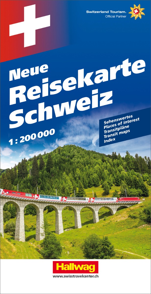 Hallwag neue Reisekarte Schweiz 1:200