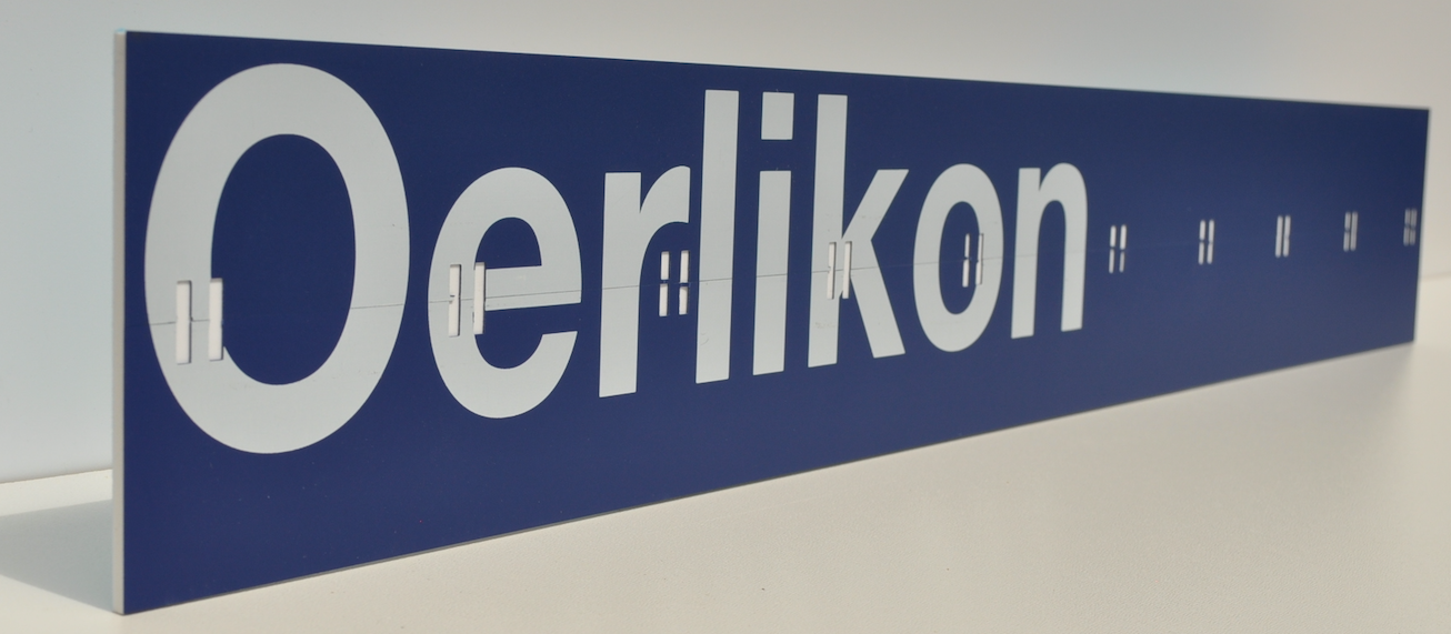 Indicatore a palette originale delle FFS Oerlikon